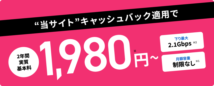 2年間実質基本料1,980円