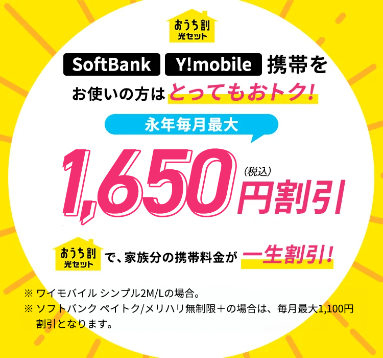 ワイモバイル × おうち割光セット(A) | SoftBank Air